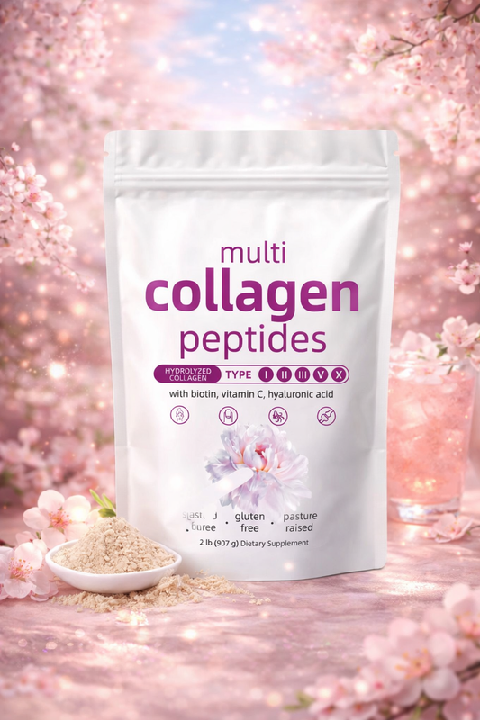 Hydrolyzed Collagen Peptides + Biotin, Vitamin C & Hyaluronic Acid – 1lb